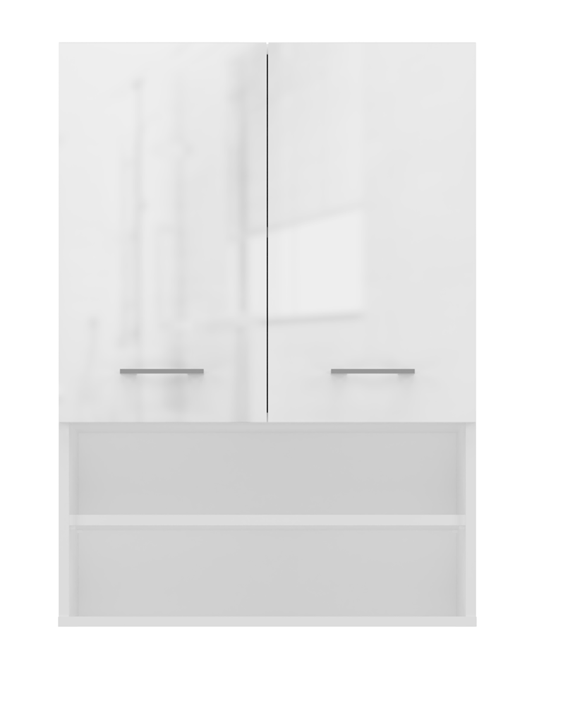 Waschmaschinenschrank Pola MINI/DK WEISS HOCHGLANZ